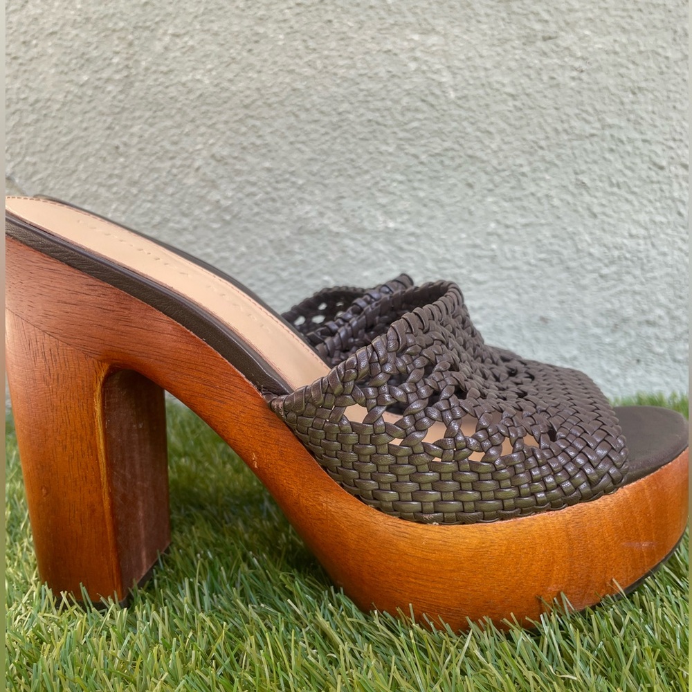 Veronica Beard | Guadalupe Platform Sandal | Size 8 | Brown